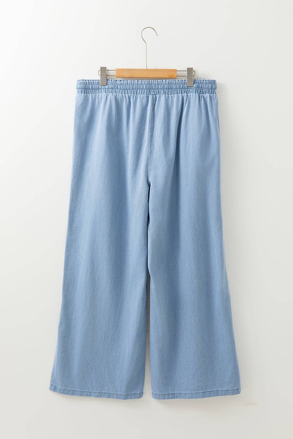 Plus Size Denim Chambray High Waist Jeans