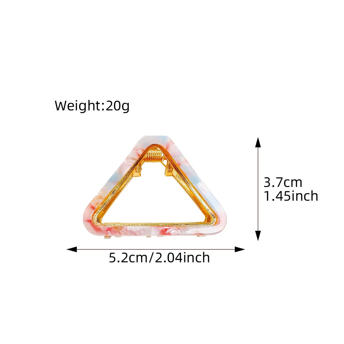 ACETATE TORTOISE SHELL HAIR CLAW CLIP PYRAMID MINI_CWAHA0400