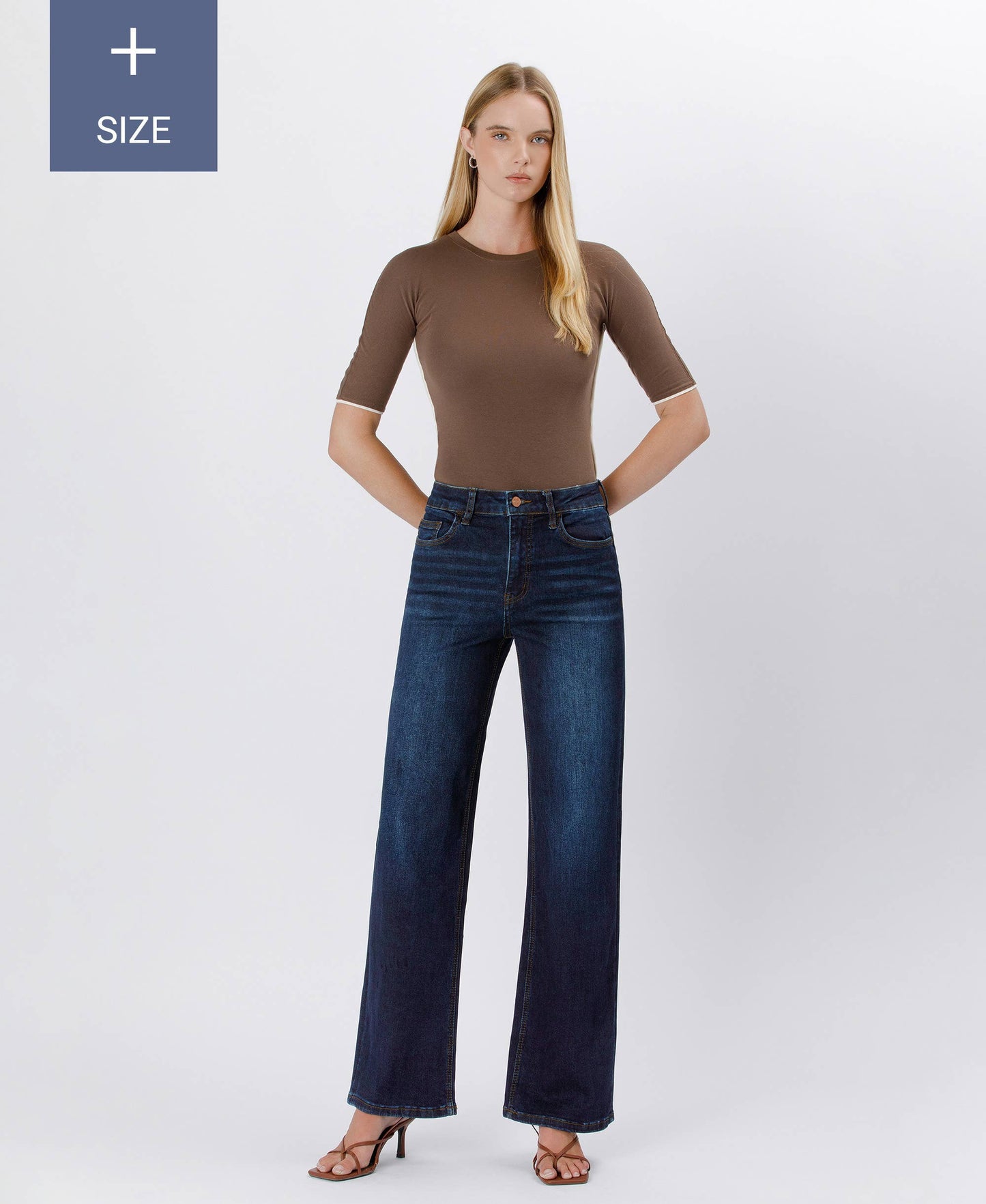 PLUS SIZE 90'S VINTAGE SUPER HIGH RISE LOOSE JEANS LV1207-P