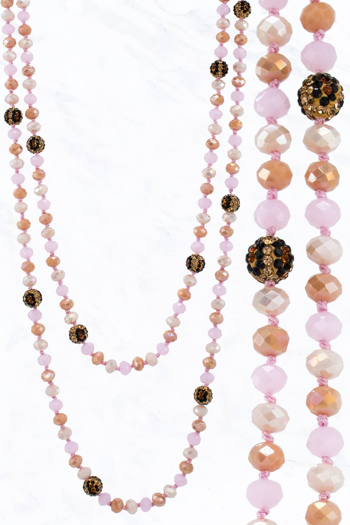 Bead and Leo Stone Ball Necklace