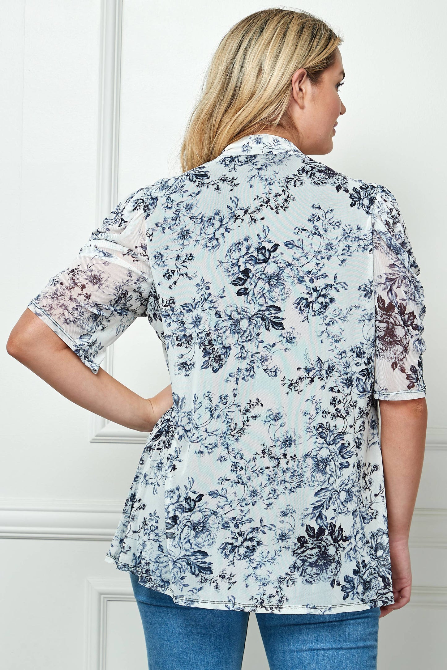 PLUS SIZE ONE PIECE  BLOUSE WITH BUILT IN TANK TOP