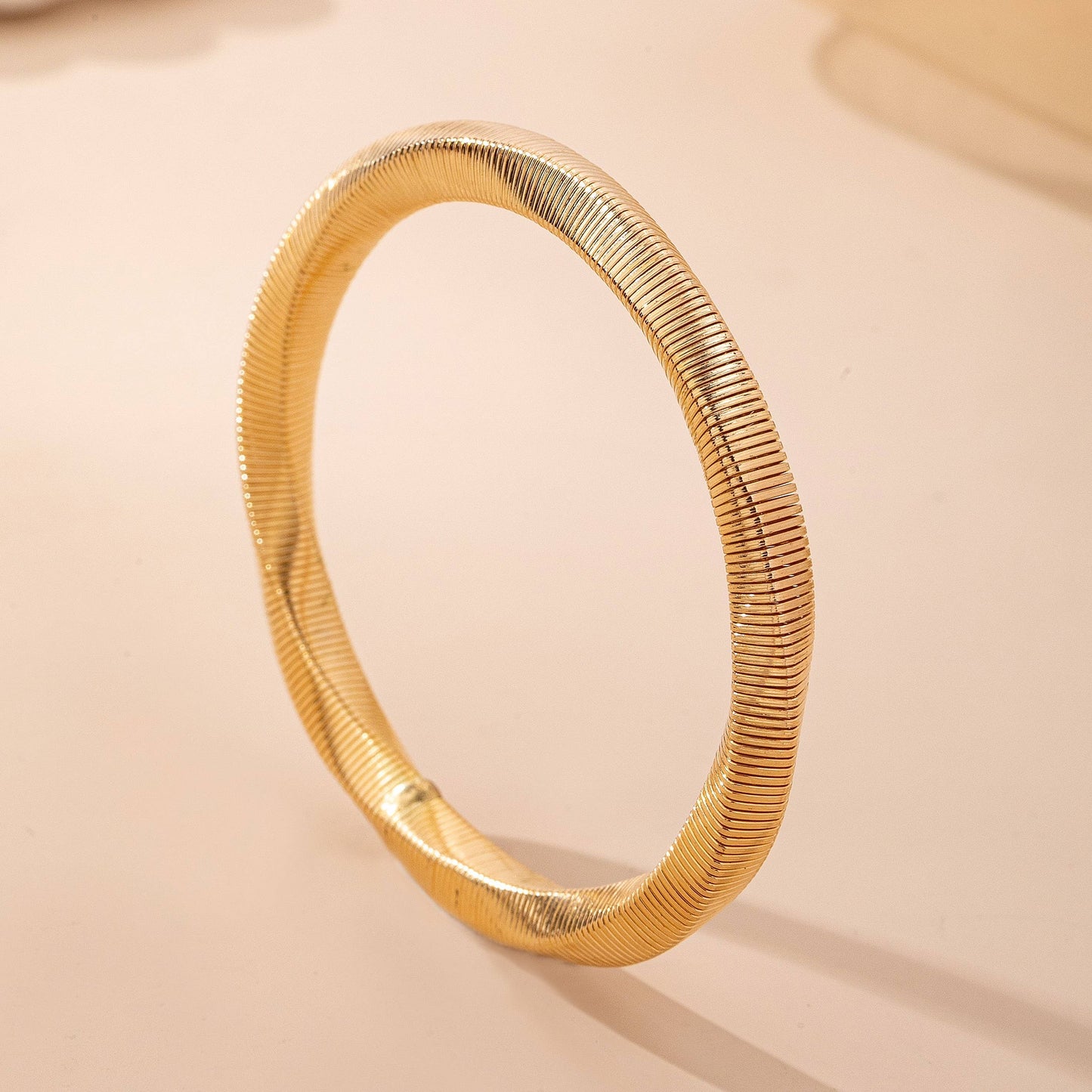 Gold-Tone Flexible Omega Chain Bangle | 80B1688