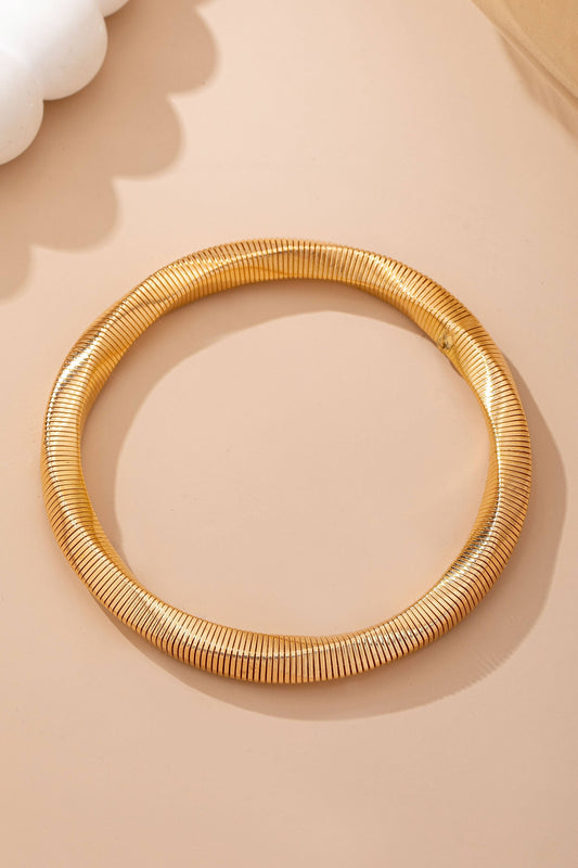 Gold-Tone Flexible Omega Chain Bangle | 80B1688