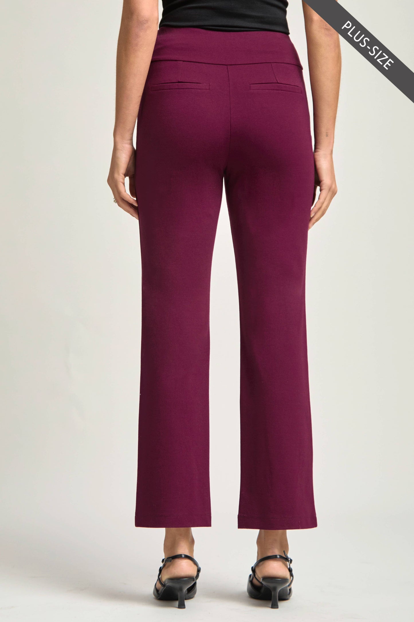 PLUS SIZE Magic High Slim Straight Pants MDS-STRAIGHTP