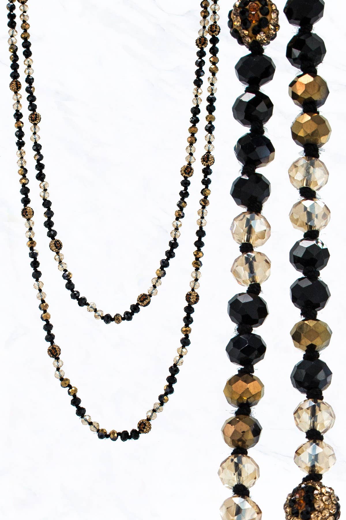 Bead and Leo Stone Ball Necklace