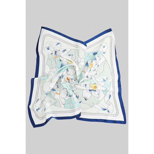 LAVISH FLORAL PRINT SQUARE SCARF