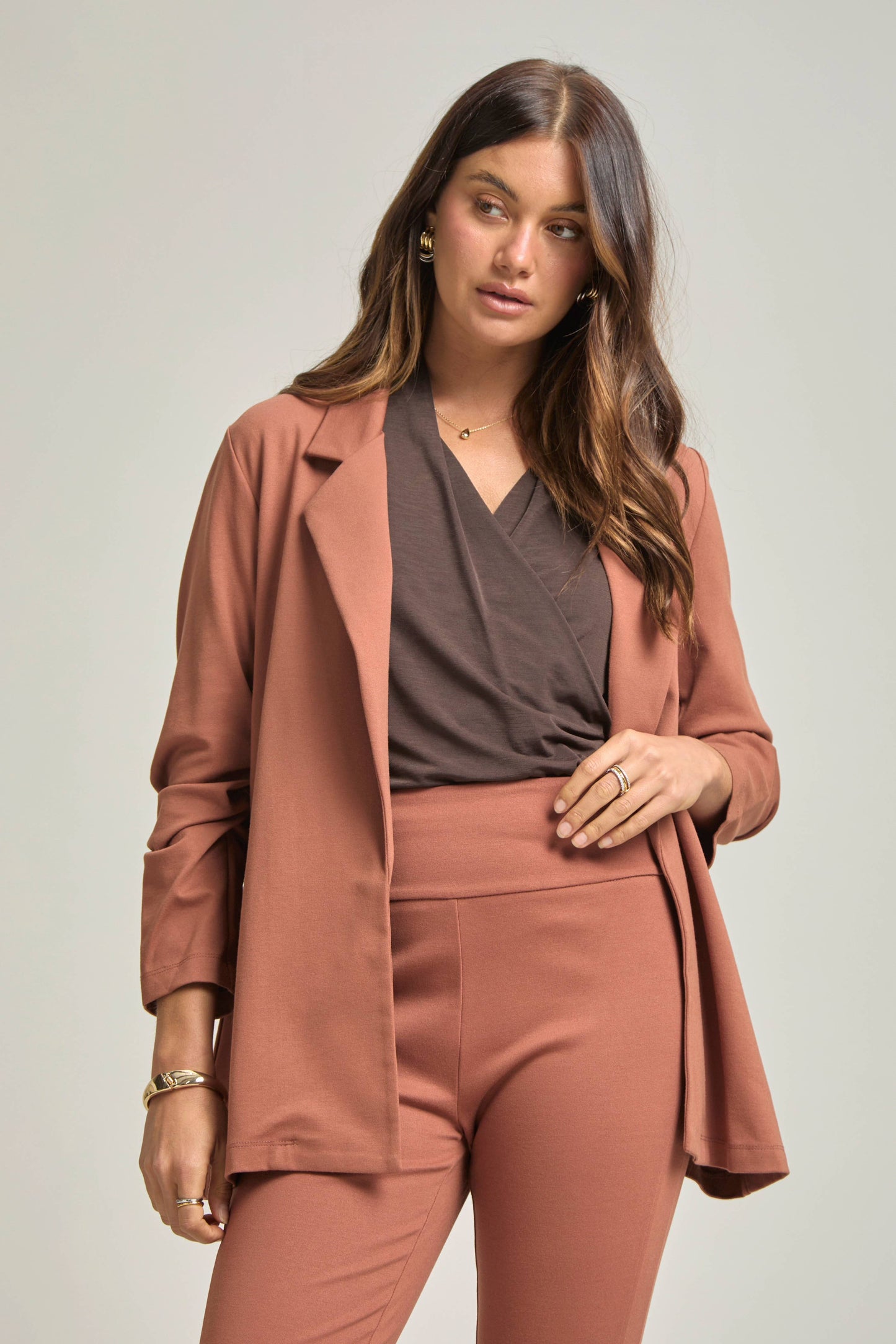 PLUS SIZE Magic 3/4 Sleeve Blazer