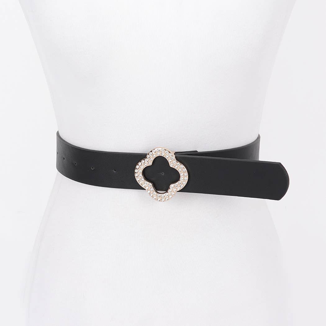 Faux Leather Metal Buckle Plus Belt