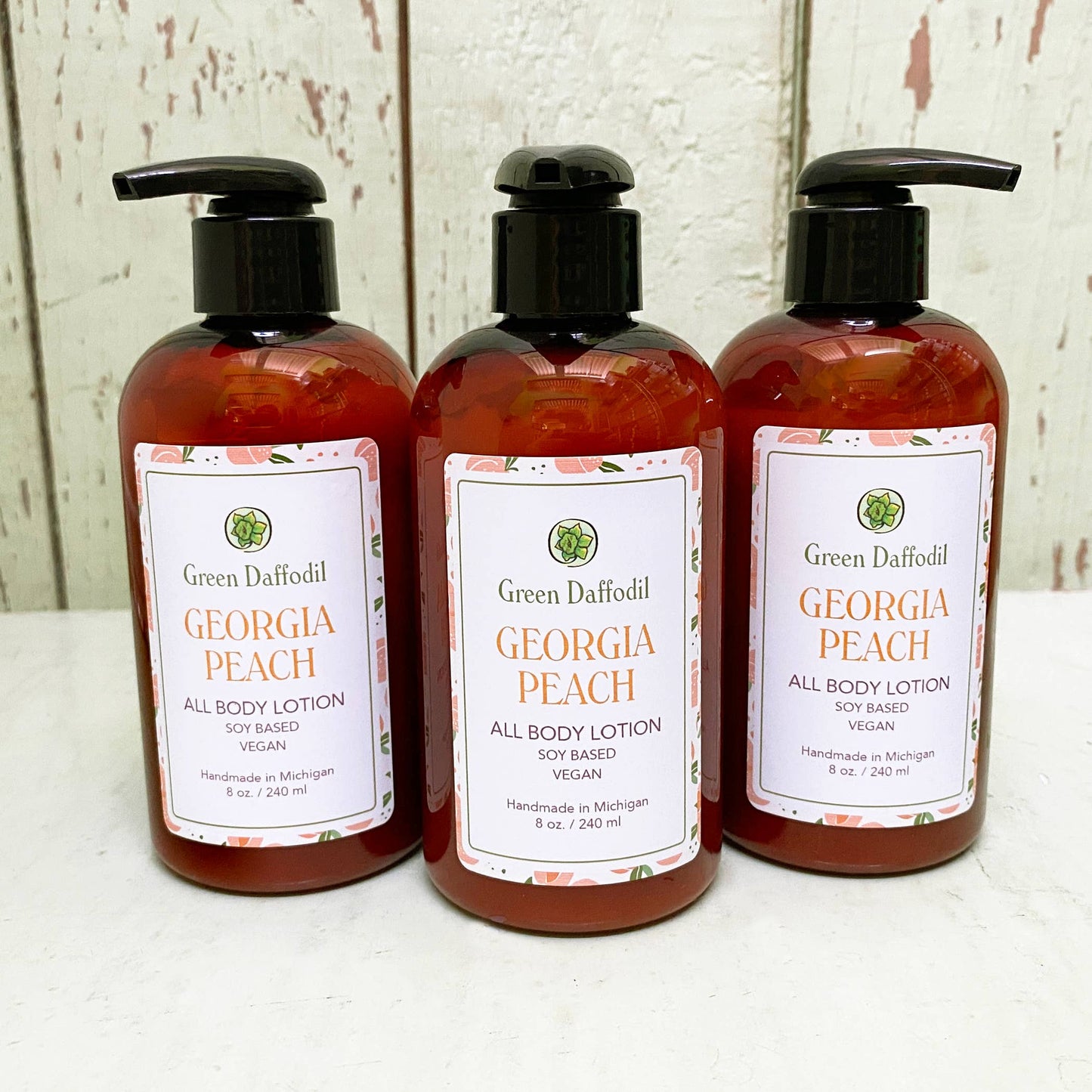 Georgia Peach Soy Lotion Pump Bottle