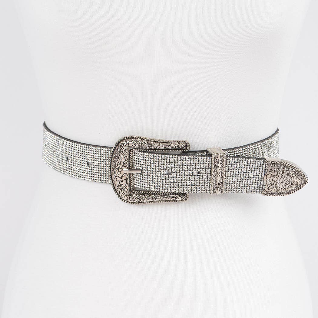 Rhinestone Multi Metal Plus Size Belt