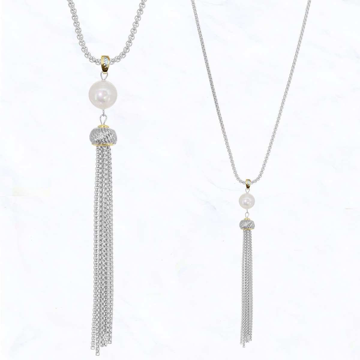 Pearl Pendant, Chain Tassel Fashion Necklace